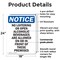Signmission No Loitering Or Open Alcoholic OSHA Notice Sign, Plastic, 18in W x 24in L, 2PK OS-2PACK-NS-P-1824-V-14697 - alternate 2